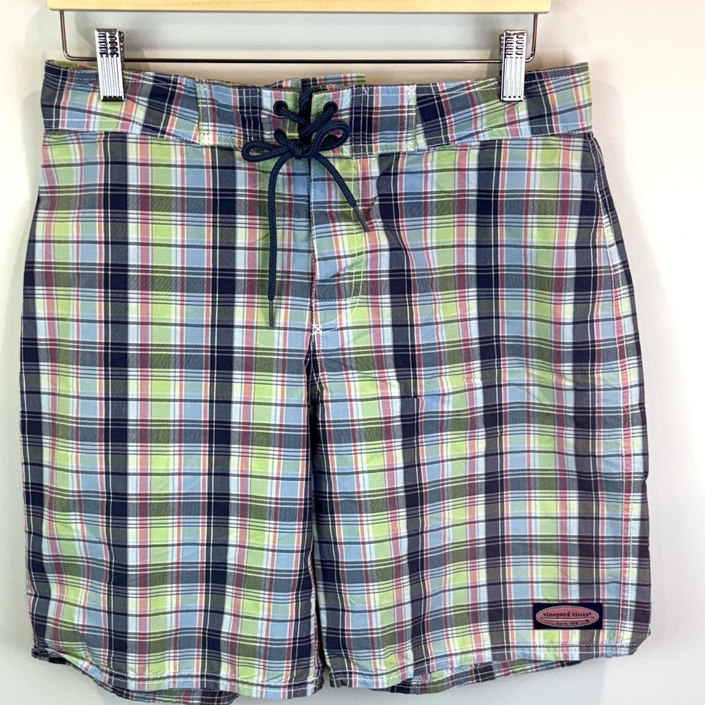 Vineyard Vines Multicolor Plaid board shorts size 30